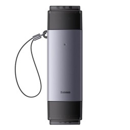 Baseus Dual Output USB-A & Type-C to SD TF Card Reader Grey