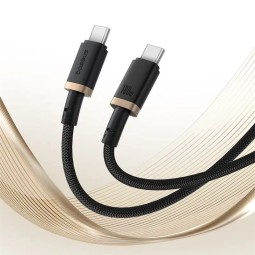 Baseus Dura Series 100W Type-C to Type-C Fast Charging cable 1m Gold Black