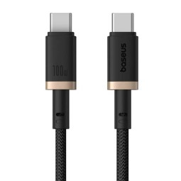 Baseus Dura Series 100W Type-C to Type-C Fast Charging cable 1m Gold Black