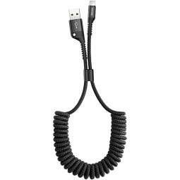 Baseus Fish Eye Spring USB-A - Lightning Cable 2A 1m Black