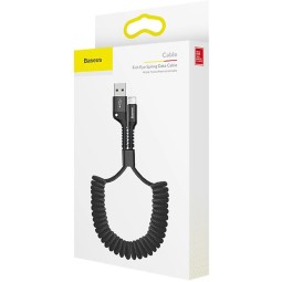 Baseus Fish Eye Spring USB-A - Lightning Cable 2A 1m Black