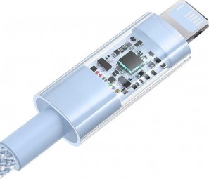 Baseus Gem USB to IP lightning 2.4A fast charging cable 1m Blue
