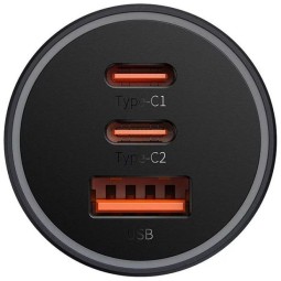 Baseus Golden Contactor Pro Car Charger Black