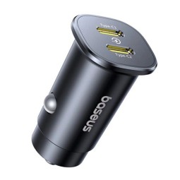 Baseus GoTrip 2 x USB-C 30W Car Charger Black