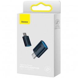 Baseus Ingenuity USB-C USB-A OTG Adapter Blue