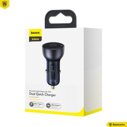Baseus Particular Dual Quick Car Charger Grey