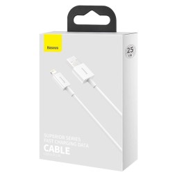 Baseus Superior USB-A - Lightning 0,25m White