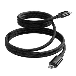 Baseus Tungsten Gold Magnetic Anti-Tangle Type-C to Lightning Cable 1m Black