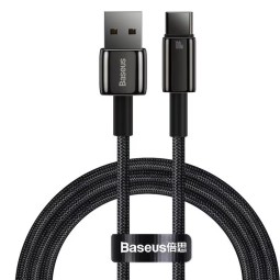 Baseus Tungsten Gold USB-A - USB-C 100W Cable 1m Black