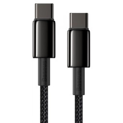 Baseus Tungsten Gold USB-C - USB-C Cable 2m Black