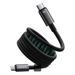 Baseus Tungsten Magnetic USB C to USB C 100W fast charging cable 1m Black