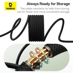 Baseus Tungsten Magnetic USB C to USB C 100W fast charging cable 1m Black