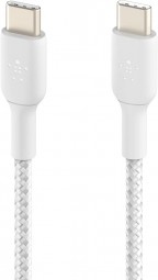 Belkin BoostCharge Braided USB-C to USB-C Cable 0,15m White