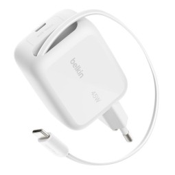 Belkin BoostCharge Pro 45W Dual GaN 1m Cable White