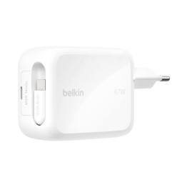 Belkin BoostCharge Pro 67W Dual GaN 1m Cable White