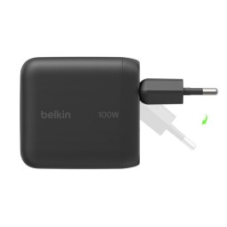 Belkin BoostCharge USB-C-GaN charging adapter Black