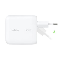 Belkin BoostCharge USB-C-GaN charging adapter White