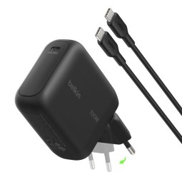 Belkin BoostCharge USB-C GaN-Wall Charger (100 W) + USB-C cable Black