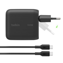 Belkin BoostCharge USB-C GaN-Wall Charger (100 W) + USB-C cable Black