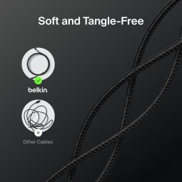 Belkin Braided USB-A to USB-C Cable 15W 2m Black