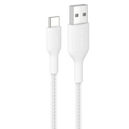 Belkin Braided USB-A to USB-C Cable 15W 2m White