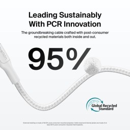 Belkin Braided USB-A to USB-C Cable 15W 2m White