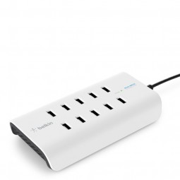 Belkin Rockstar 10-Port USB Charging Station White