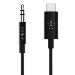 Belkin RockStar 3.5mm Audio Cable with USB-C Connector 0,91m Black