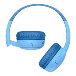 Belkin SoundForm Mini 2 Bluetooth Headset for Kids with Case Blue