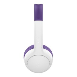 Belkin Soundform Mini 2 Wireless On-Ear Headphones for Kids White/Purple
