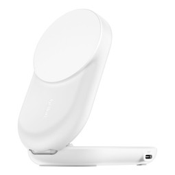 Belkin UltraCharge 25W Qi2 magnetic 2-in-1 Charger White