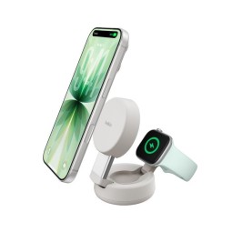 Belkin UltraCharge Pro 25W Qi2 magnetic 2-in-1 Charger Sand