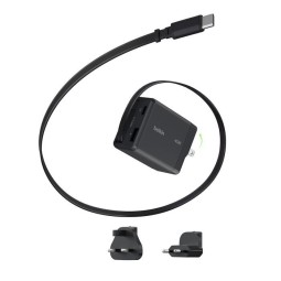 Belkin UltraCharge Retractable GaN Wall Charger 45W Black