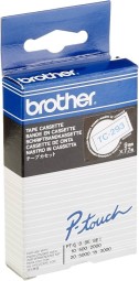 Brother TC293 Laminált P-touch szalag (9mm) Blue on White -7,7m