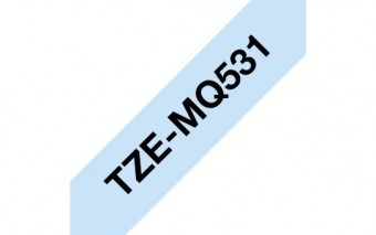 Brother TZe-MQ531 laminált P-touch szalag (12mm)  Black on Pastel Blue - 4m