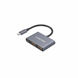 Canyon CNS-TDS3 3 Ports USB-C HUB Dark Grey