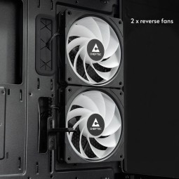 Chieftec Vista Tempered Glass Black