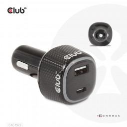 Club3D 63W Notebook/Laptop Power Car Charger Black