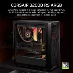Corsair 3200D RS ARGB Tempered Glass Black