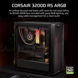 Corsair 3200D RS ARGB Tempered Glass Smoke