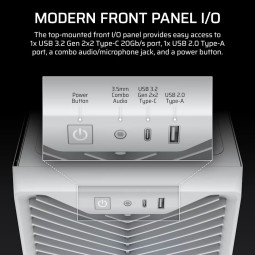 Corsair 3200D RS ARGB Tempered Glass White