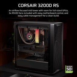 Corsair 3200D RS Tempered Glass Black