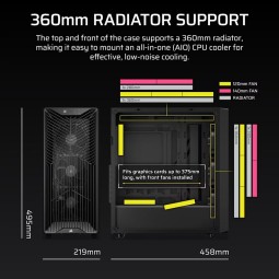 Corsair 3200D RS Tempered Glass Black