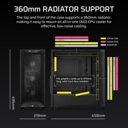 Corsair 3200D RS Tempered Glass Smoke