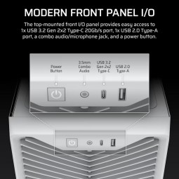 Corsair 3200D RS Tempered Glass White