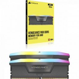 Corsair 32GB DDR5 5200MHz Kit(2x16GB) Vengeance RGB AMD Expo Black