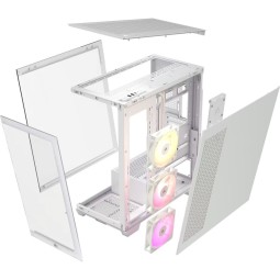 Corsair 3500X ARGB Tempered Glass White