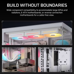 Corsair 3500X LX-R RGB iCUE Link Tempered Glass White