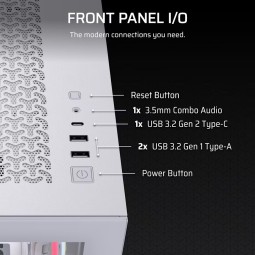 Corsair 3500X LX-R RGB iCUE Link Tempered Glass White
