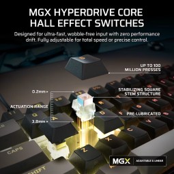 Corsair Clipper Pro Mini 60 Hall Effect Gaming Keyboard Black US
